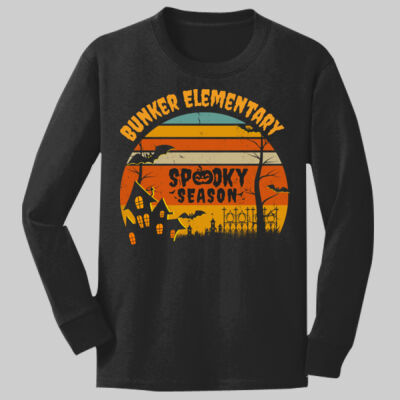 Youth Long Sleeve Shirt - Fall Holidays - Haunted House Thumbnail