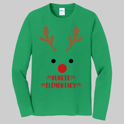 Adult Long Sleeve Shirt - Winter Holidays - Reindeer Thumbnail