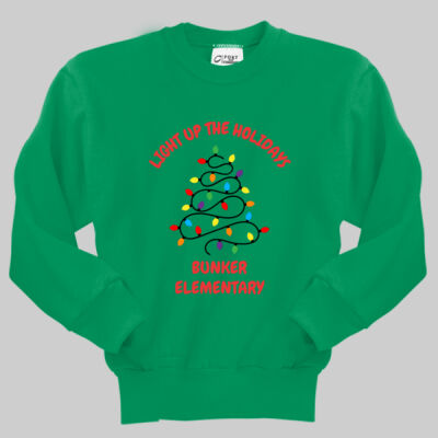 Youth Crewneck - Winter Holidays - Light Up - Red Thumbnail
