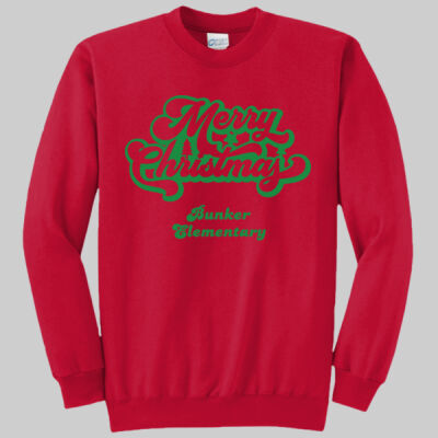 Adult Crewneck - Winter Holidays - Merry Christmas - Green Thumbnail