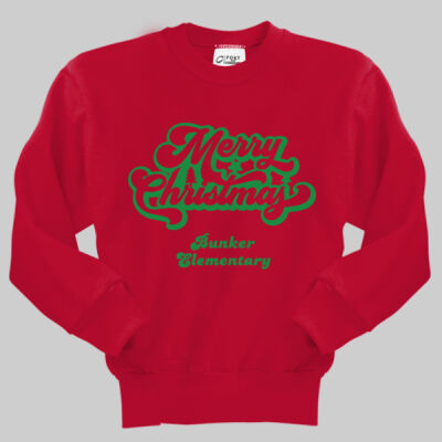 Youth Crewneck - Winter Holidays - Merry Christmas - Green Thumbnail