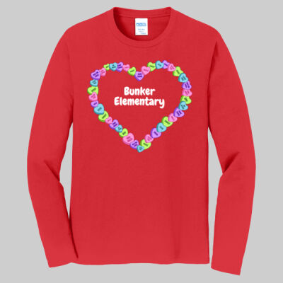 Adult Long Sleeve Shirt - Spring Holidays - Candy Hearts Thumbnail