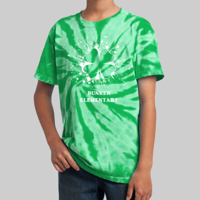 Youth Tie-Dye T-Shirt - Spring Holidays - Shamrock Thumbnail