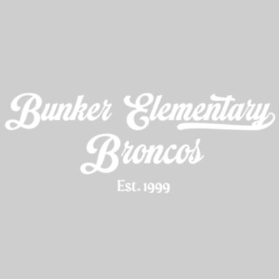 Retro Bunker Elementary Broncos White Thumbnail