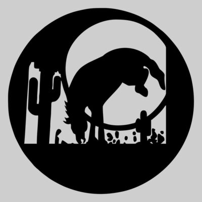 Bronco Silhouette Logo Black Thumbnail