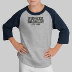 Youth Raglan T-Shirt - Bunker Thumbnail